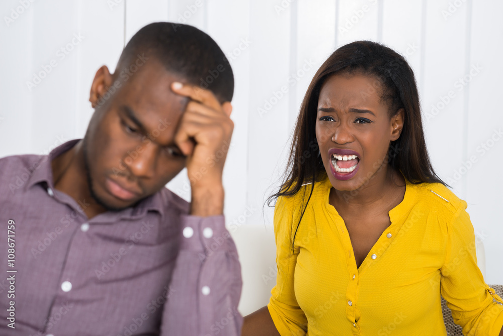 Woman Having Argument With Man Woman Having Argument With Man