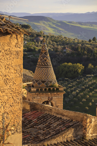 Bell tower of Mother church, Leonforte