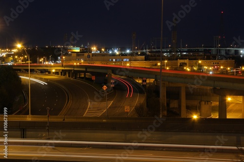 Slika na platnu High Way Streaks at Night Norfolk