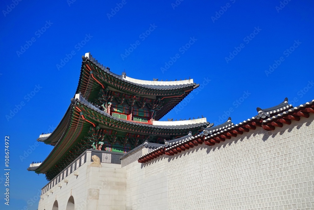 Gyeongbokgung palace in Seoul, South Korea. Gyeongbokgung palace in Seoul, South Korea.