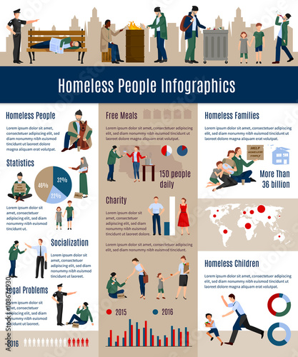 Homeless People Infographics