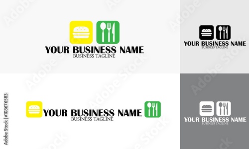 food logo vector and restaurant