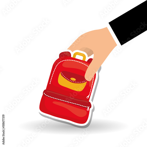 Flat illustration of Back to School design 