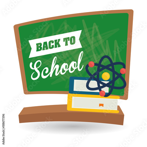 Flat illustration of Back to School design 