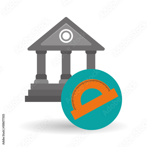 Flat illustration of Back to School design 