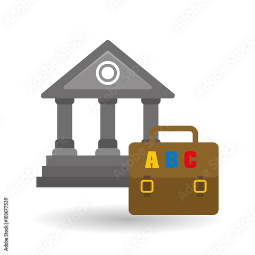 Flat illustration of Back to School design 