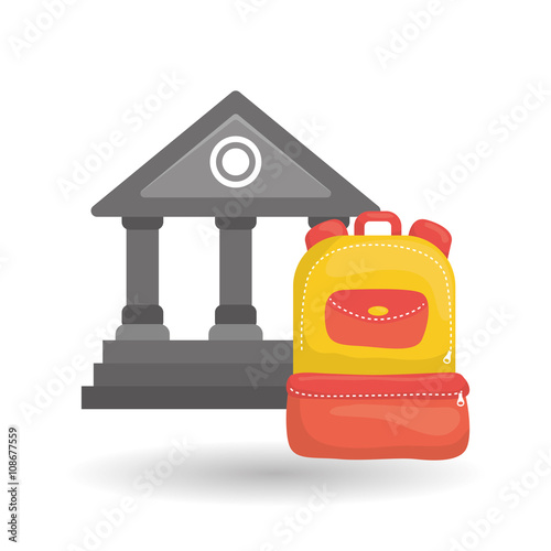 Flat illustration of Back to School design 