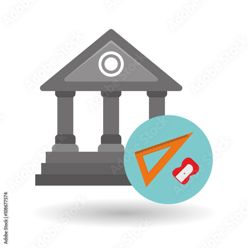 Flat illustration of Back to School design 