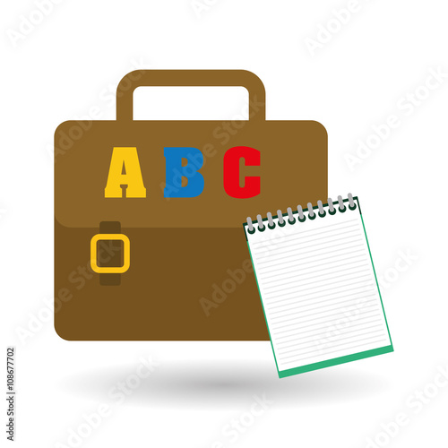 Flat illustration of Back to School design 