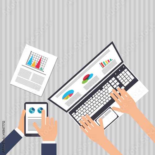 icon of business people, vector design