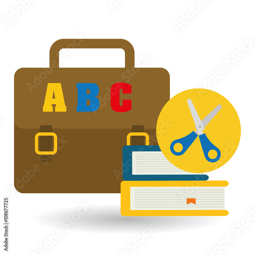 Flat illustration of Back to School design 