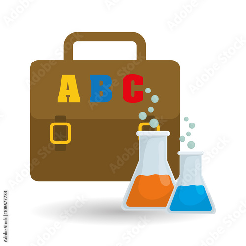 Flat illustration of Back to School design 