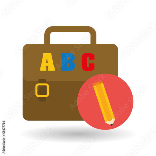 Flat illustration of Back to School design 