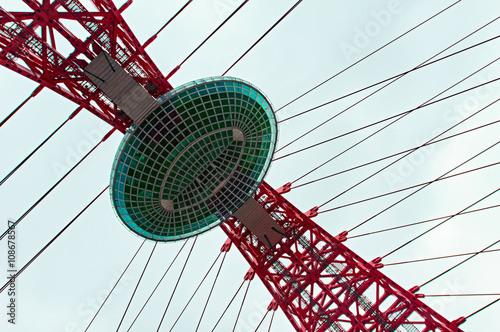 observation deck on cable stayed bridge