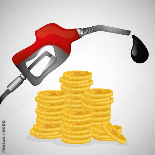 Flat illustration about Oil price, petroleum and gas concepts