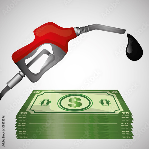 Flat illustration about Oil price, petroleum and gas concepts