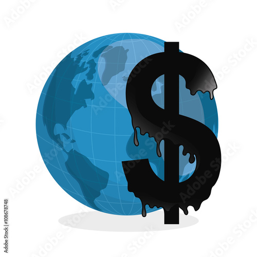 Flat illustration about Oil price, petroleum and gas concepts