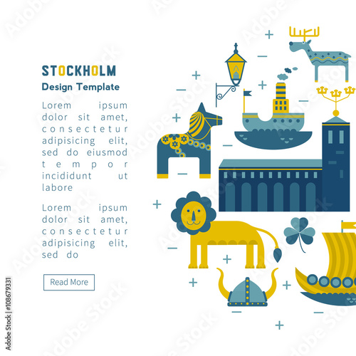 Invitation Stockholm vector