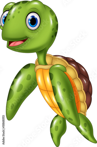 Cute sea turtle