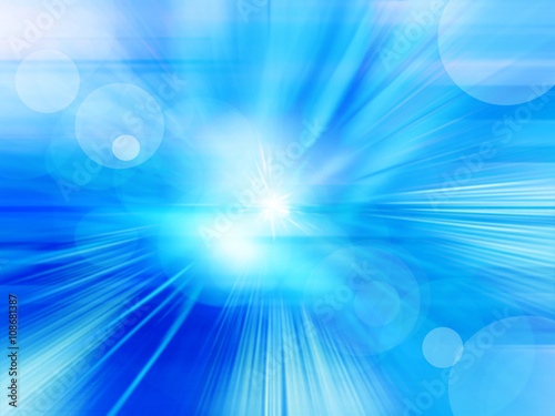 Abstract blue background in motion blur