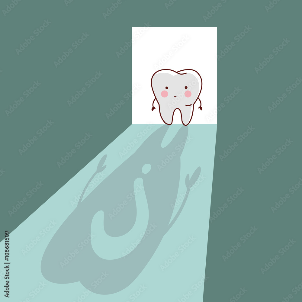 cartoon tooth with question mark cartoon tooth with question mark