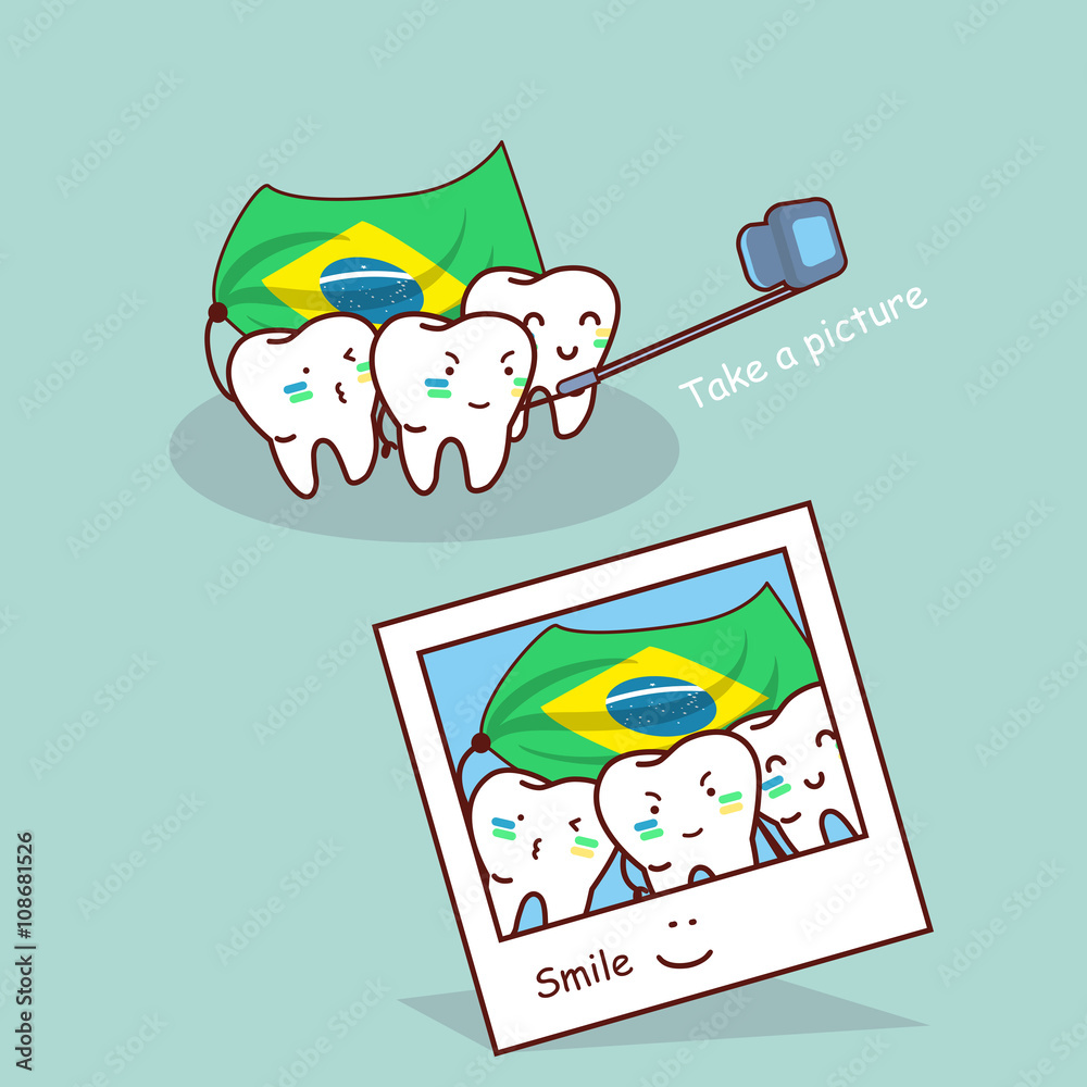 Fototapeta premium brazil tooth take a picture