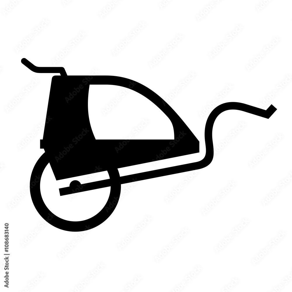 Bicycle trailer, shade picture Bicycle trailer, shade picture