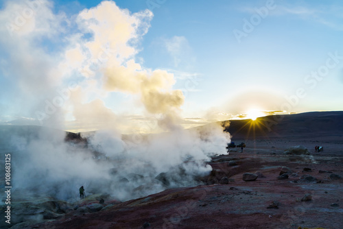 View of Geothermal Field in Bolivia