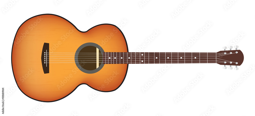 Obraz premium acoustic guitar 