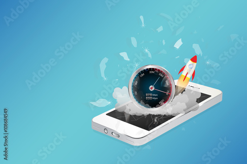 smart phone device with hi speed internet