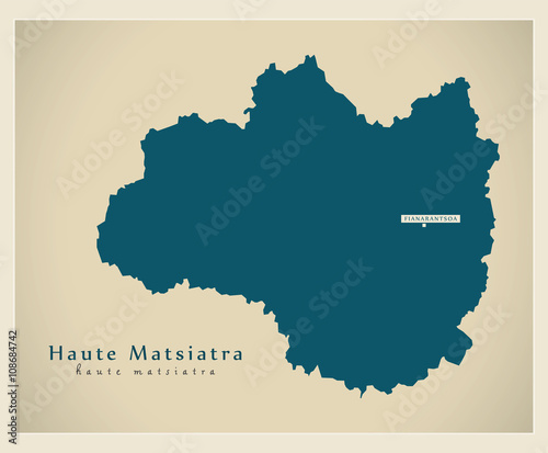 Modern Map - Haute Matsiatra MG