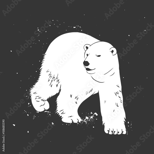 White polar bear