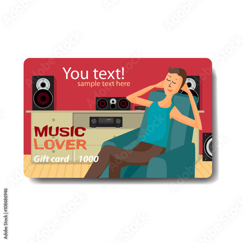 Music lover sale discount gift card. Branding design for music s