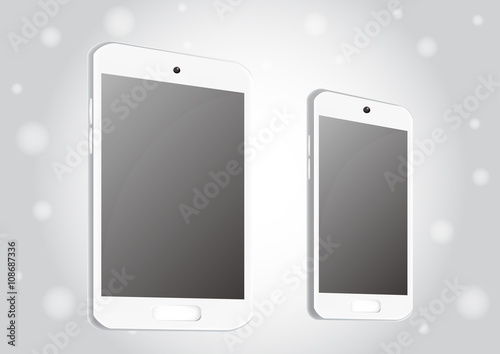 Smartphone And Tablet Side view 