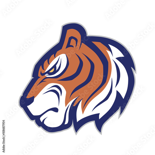 Fototapeta Naklejka Na Ścianę i Meble -  Tiger head mascot