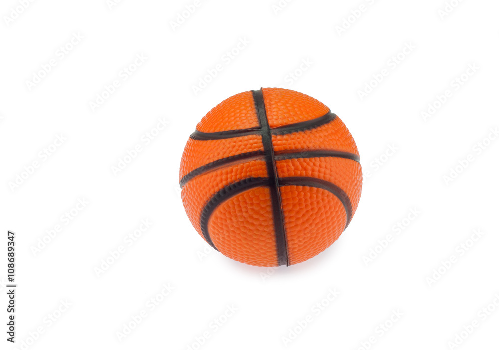 small basketball isolated on a white background small basketball isolated on a white background