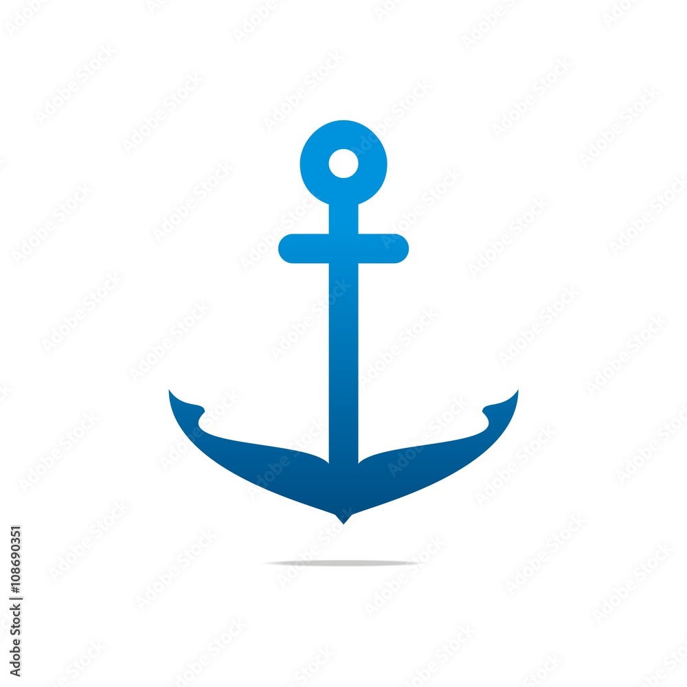 Achor Ship Vector Summer illustration design Logo Achor Ship Vector Summer illustration design Logo