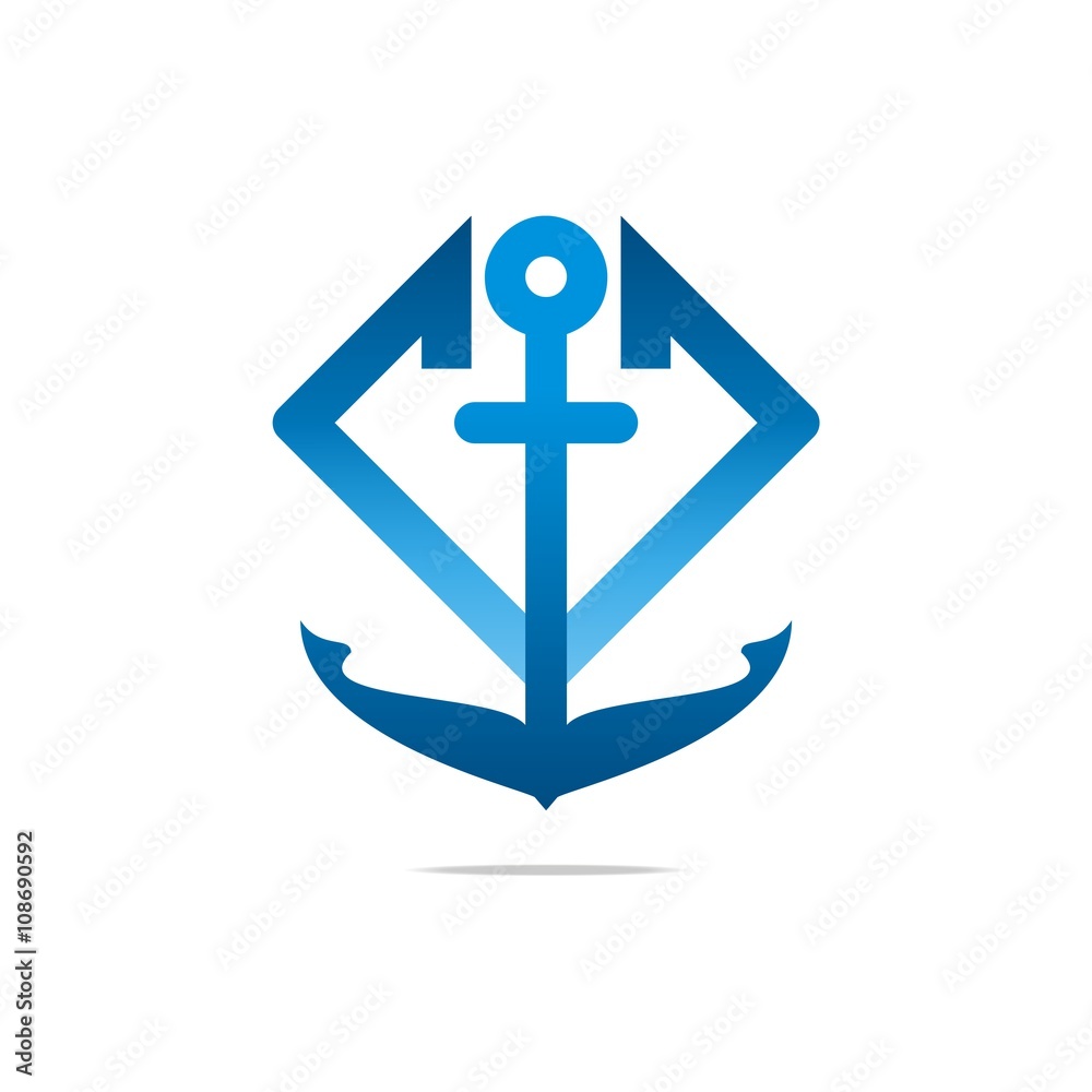 Achor Ship Vector Summer illustration design Logo Achor Ship Vector Summer illustration design Logo