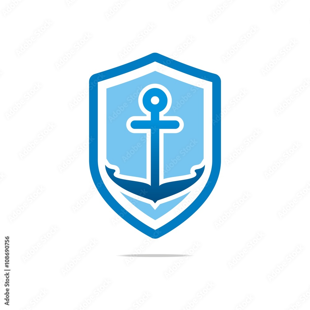 Achor Ship Vector Summer illustration design Logo Achor Ship Vector Summer illustration design Logo