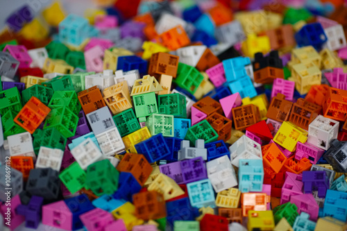Plenty of colorful plastic pieces