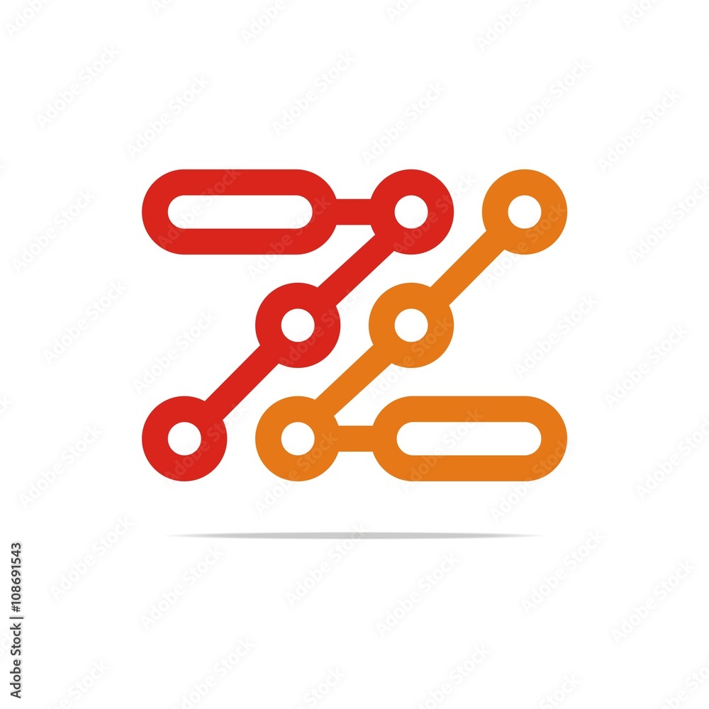 Logo Design letter Z Connecting Element Graphic Icon Symbol Vector Logo Design letter Z Connecting Element Graphic Icon Symbol Vector