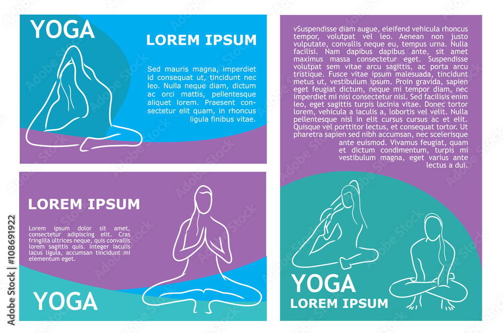 vector yoga flyer template Stock Vector Adobe Stock