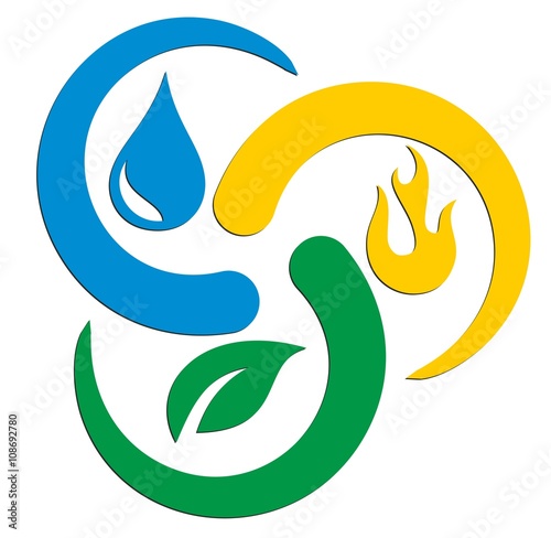 Logo of elements  the nature.
