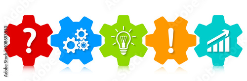 Gears Icons | Success Concept | Vector