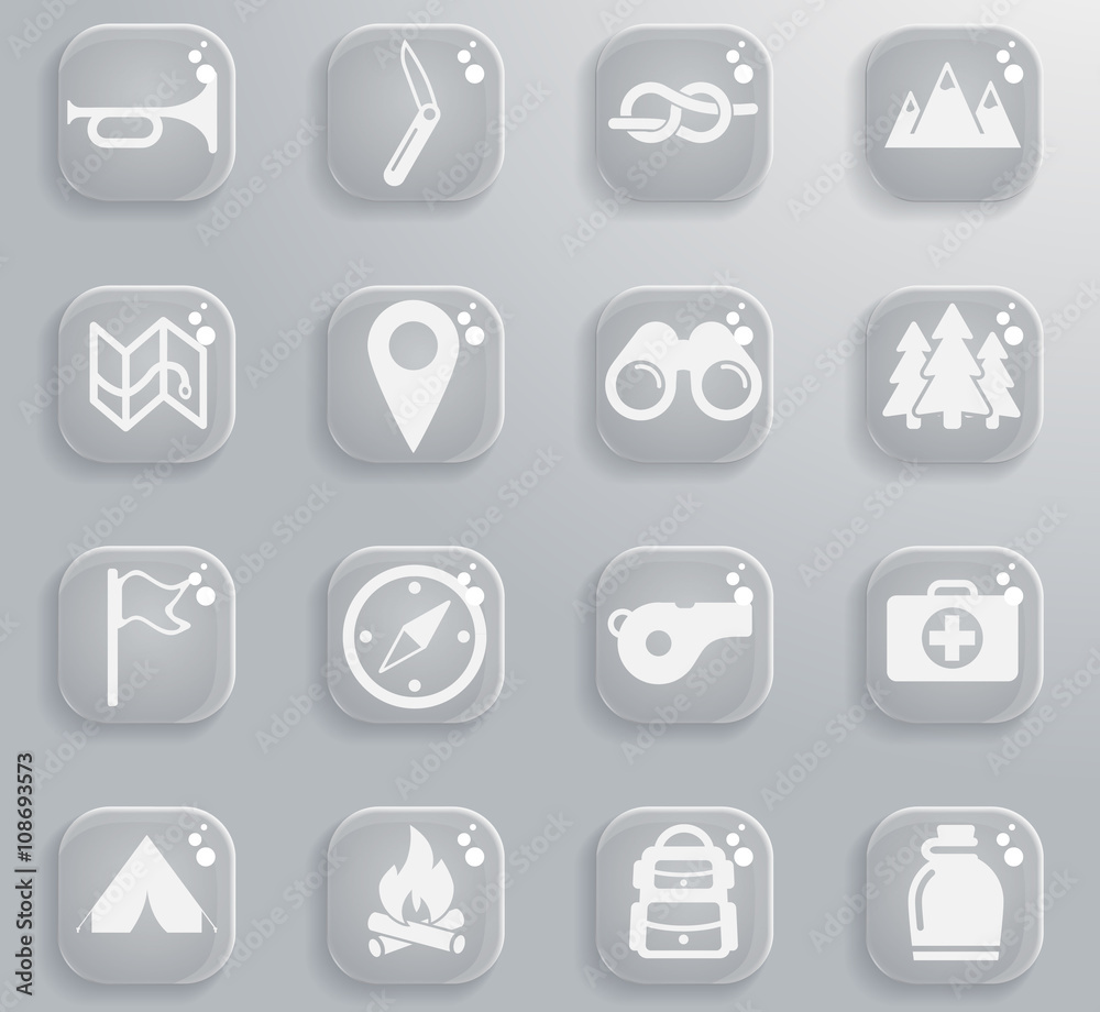 Boy scout simply icons Boy scout simply icons