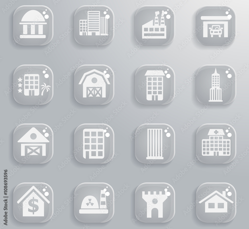 building icon set