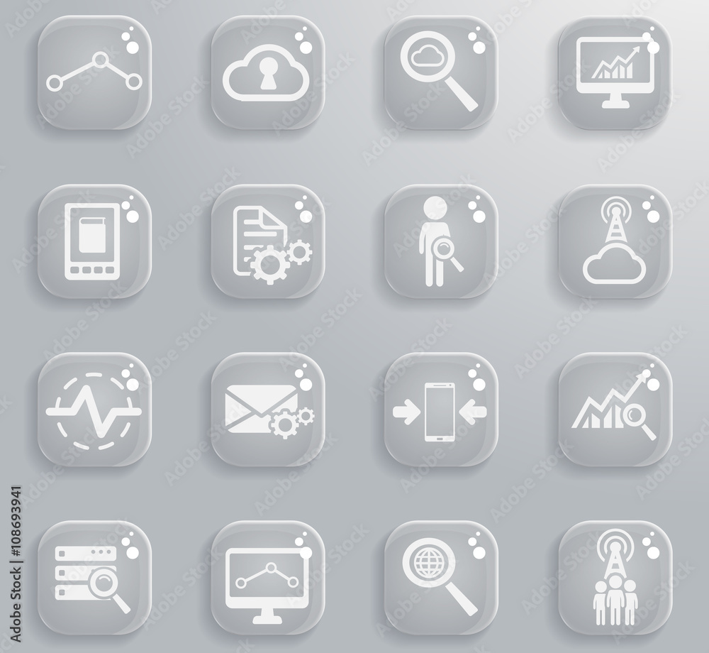 Data analytic simply icons Data analytic simply icons