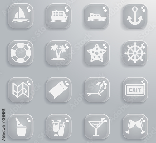 cruise icon set