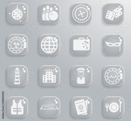 cruise icon set
