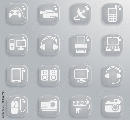 devices icon set